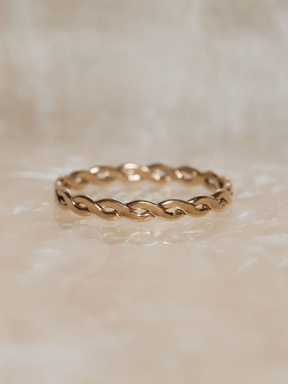 Gems & Juniper Braided Ring | 14k Gold Filled, Size 6, NEW